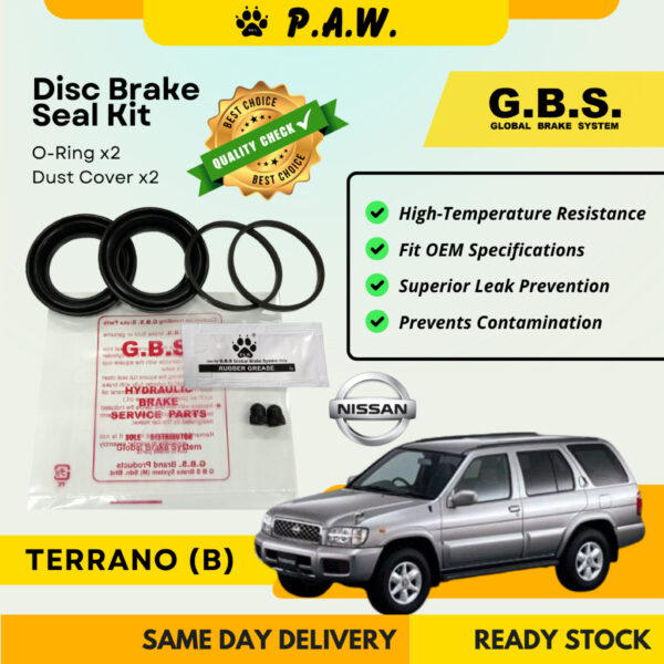 GBS Disc Brake Seal Kit For NISSAN TERRANO (B) (Rear) (Half Set)