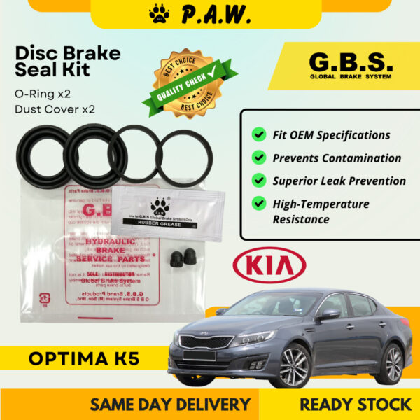 GBS Disc Brake Seal Kit For KIA OPTIMA K5 (Rear) (Half Set)
