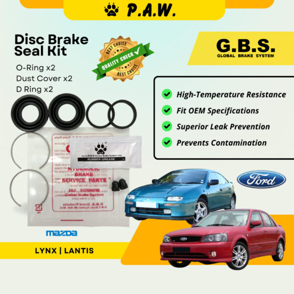 GBS Disc Brake Seal Kit For MAZDA LYNX LANTIS (Rear) (Half Set)