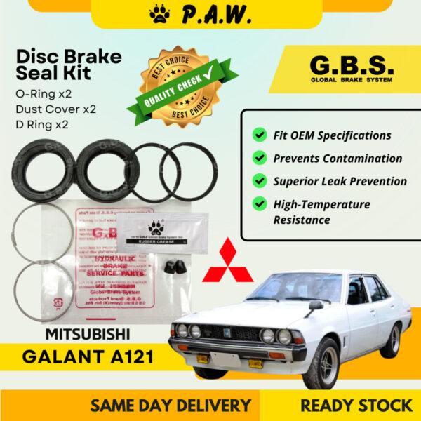 GBS Disc Brake Seal Kit For MITSUBISHI A121 (Front) (Half Set)
