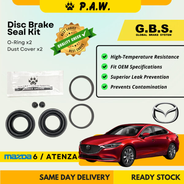 GBS Disc Brake Seal Kit For MAZDA 6 2.0,ATENZA (Rear) (Half Set)