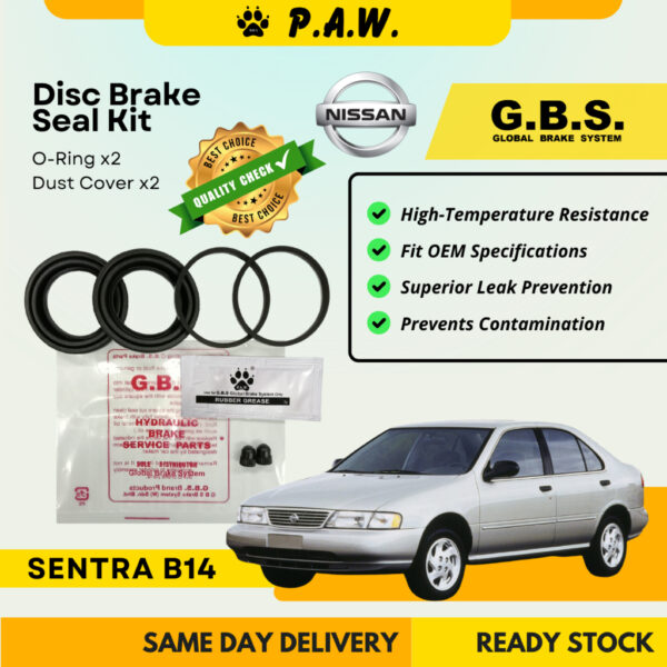 GBS Disc Brake Seal Kit For NISSAN B14 (Front) (Half Set)
