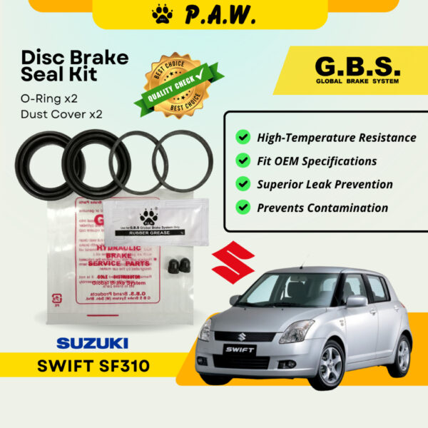GBS Disc Brake Seal Kit For SUZUKI SWIFT SF310 (Front) (Half Set)