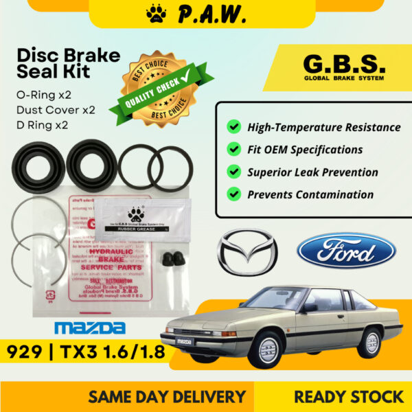 GBS Disc Brake Seal Kit For MAZDA 929 TX3 1.6 1.8 (Rear) (Half Set)