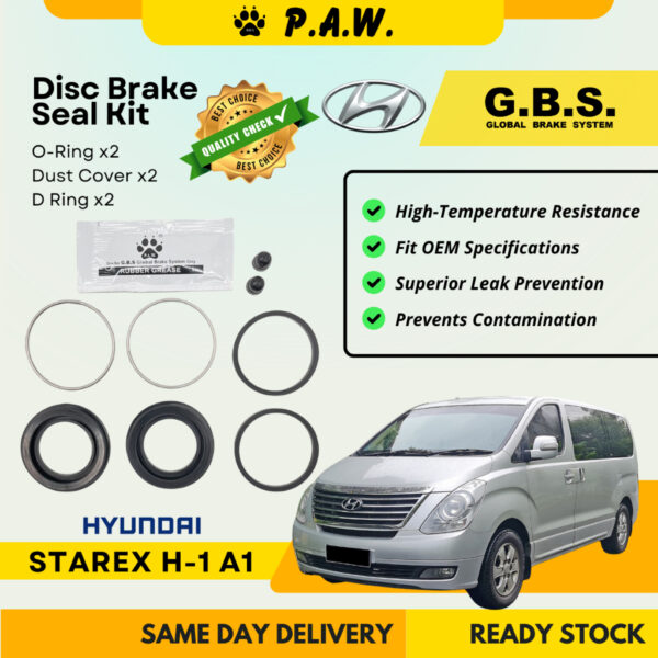 GBS Disc Brake Seal Kit For HYUNDAI STAREX H-1 A1 (Rear) (Half Set)