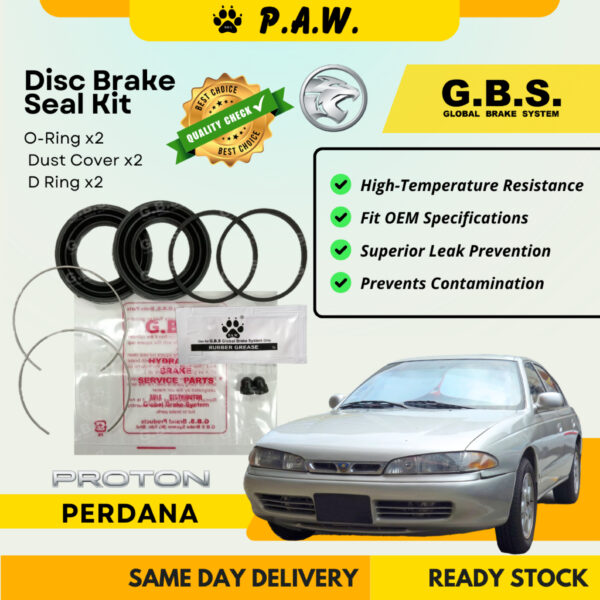 GBS Disc Brake Seal Kit For PROTON PERDANA E50A (Front) (Half Set)