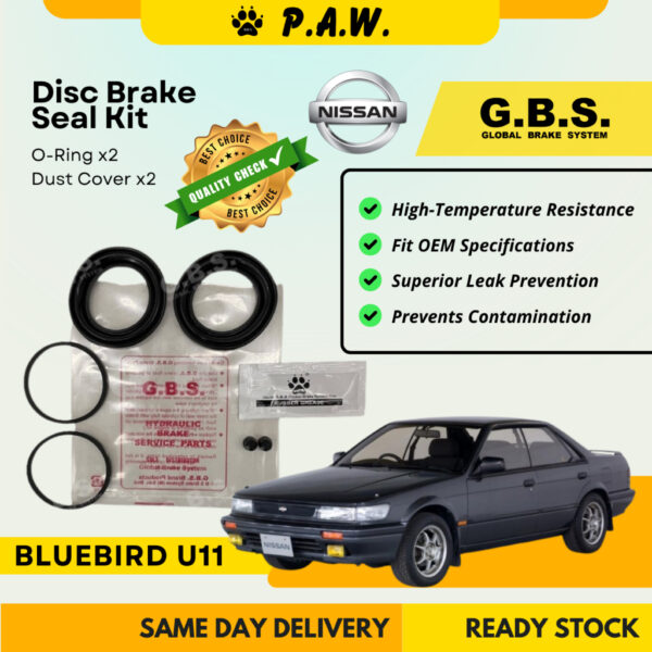 GBS Disc Brake Seal Kit For NISSAN U11 (Front) (Half Set)