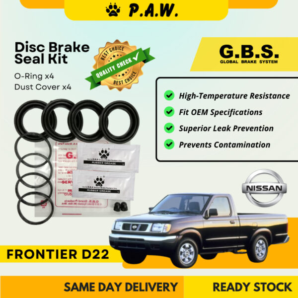 GBS Disc Brake Seal Kit For NISSAN FRONTIER D22 (Front) (Half Set)