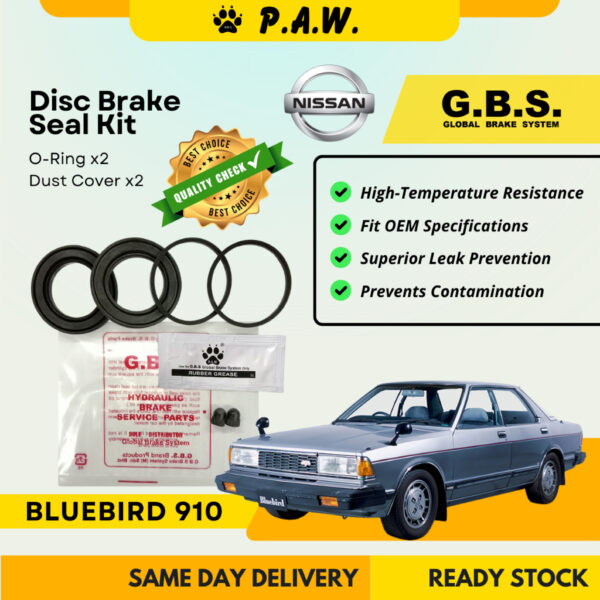 GBS Disc Brake Seal Kit For NISSAN BLUEBIRD 910 (Front) (Half Set)