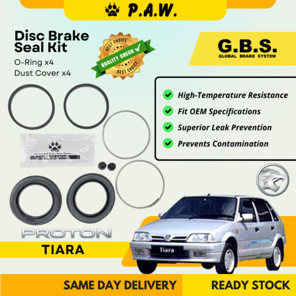 GBS Disc Brake Seal Kit For PROTON TIARA (Front) (Half Set)