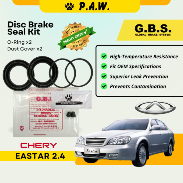GBS Disc Brake Seal Kit For CHERY EASTAR 2.4 (Front) (Half Set)