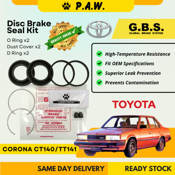 GBS Disc Brake Seal Kit For TOYOTA CT140,CORONA TT141  (Front) (Half Set)