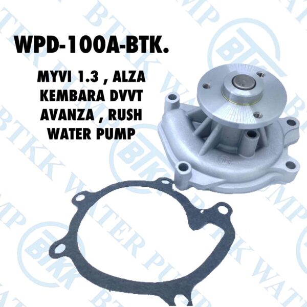 Second image of Perodua Myvi 1.3 Old Myvi Lagi Best 1.5 Alza 1.5 Toyota Avanza 1.3 1.5 Rush 2003-2007 BTKK Water Pump 100A 16100-29115
