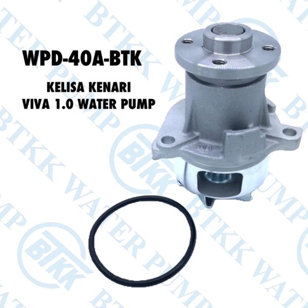 Second image of Perodua Kenari Kelisa Myvi 1.0,Viva 1.0 BTKK Water Pump 40A 16102-87244 (Longer - No water Jacket)