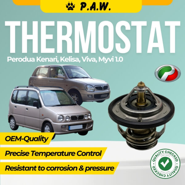 Thermostat for Perodua Kenari, Kelisa, Viva, Myvi 1.0 84°C (With Oring)