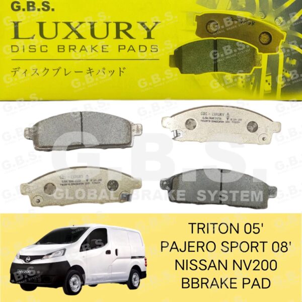 LUXURY BRAKE PAD FRONT : TRITON 05' PAJERO SPORT 08' NISSAN NV200