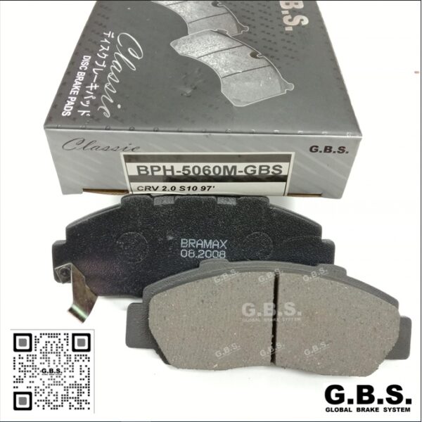 BRAKE PAD (GBS) FRONT : HONDA CRV 2.0 S10 1997' LEGEND 1993' NSX 1995' ODYSSEY 1995' PRELUDE SSO B/PAD (CLASSIC)