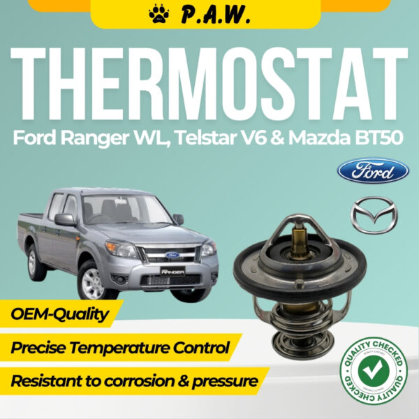 Thermostat for Ford Ranger WL, Telstar V6 & Mazda BT50 82°C (With Oring)