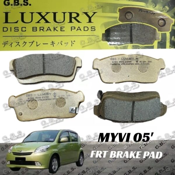 LUXURY Myvi Old 2005-2010 - Perodua Front Brake Pad - Myvi 1.0 / 1.3 EZI