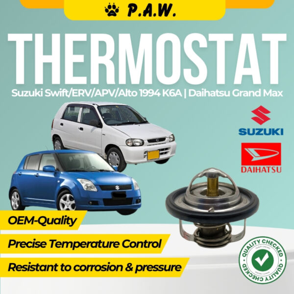 Thermostat for Suzuki Swift, ERV, APV, Alto 1994 K6A & Daihatsu Grand Max 82°C (With Oring)