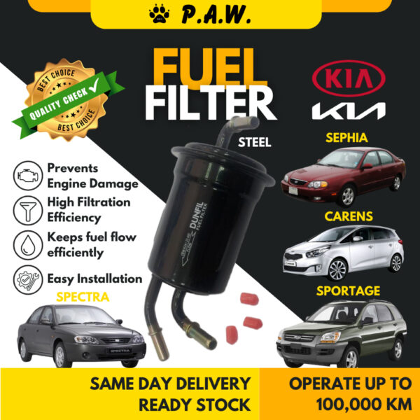 FUEL FILTER (STEEL):- Kia Sephia, Spectra, Carens, Sportage