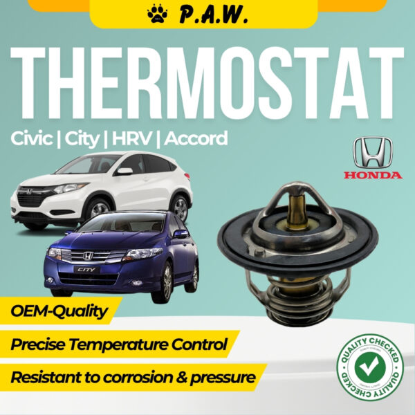 Thermostat for Honda HRV, Accord SM4/SA6Y, Civic SR4/SO4/S5A/SNA 1.8, City TMO 78°C (With Oring)