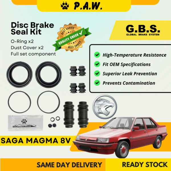 GBS Disc Brake Seal Kit For PROTON SAGA MAGMA 8V (Front) (Full Set)