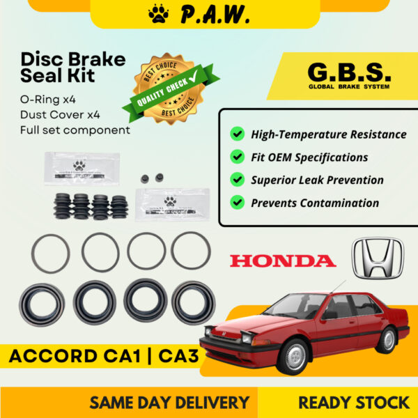 GBS Disc Brake Seal Kit For HONDA ACCORD CA1,ACCORD CA3 (Front) (Full Set)