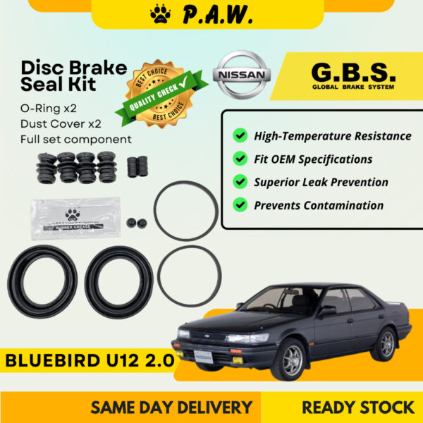 GBS Disc Brake Seal Kit For NISSAN U12 2.0 (Front) (Full Set)