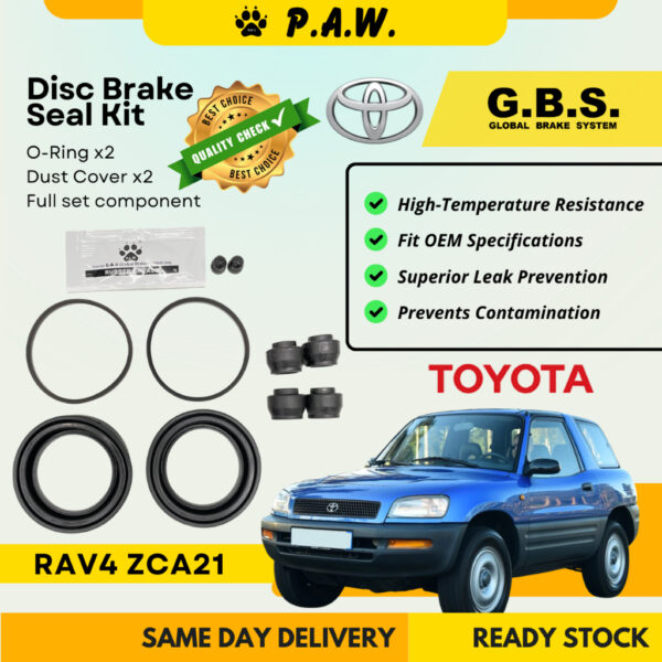 GBS Disc Brake Seal Kit For TOYOTA RAV4 ZCA21 (Front) (Full Set)