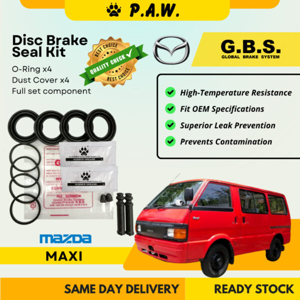GBS Disc Brake Seal Kit For MAZDA MAXI (Front) (Full Set)