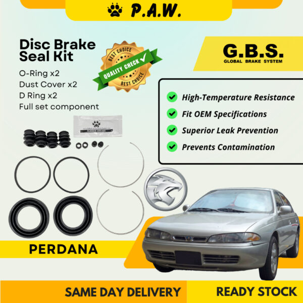 GBS Disc Brake Seal Kit For PROTON PERDANA E50A (Front) (Full Set)
