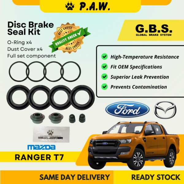 GBS Disc Brake Seal Kit For MAZDA RANGER T7 (Front) (Full Set)