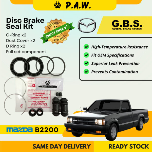GBS Disc Brake Seal Kit For MAZDA B2200 (Front) (Full Set)