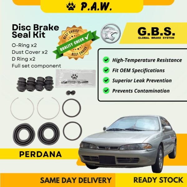 GBS Disc Brake Seal Kit For PROTON PERDANA E50A (Rear) (Full Set)