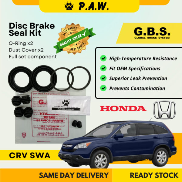 GBS Disc Brake Seal Kit For HONDA CRV SWA (Rear) (Full Set)