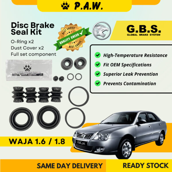 GBS Disc Brake Seal Kit For PROTON WAJA 1.6 1.8 (Rear) (Full Set)