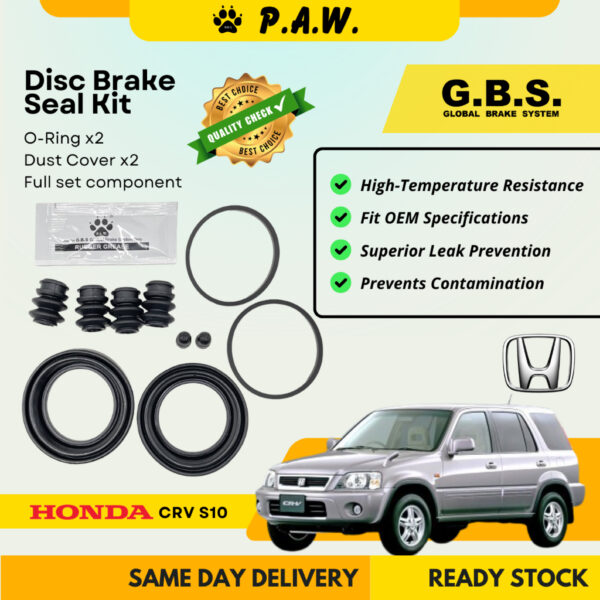 GBS Disc Brake Seal Kit For HONDA CRV S10 (Front) (Full Set)