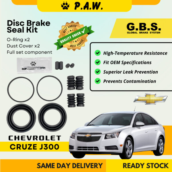 GBS Disc Brake Seal Kit For CHEVROLET CRUZE (Front) (Full Set)