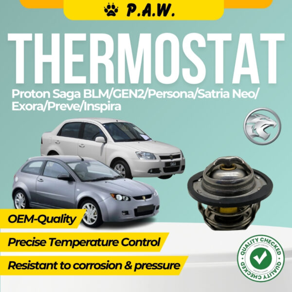 Thermostat for Proton Saga BLM, GEN2, Persona, Satria Neo, Exora, Preve, Inspira 82°C (With Oring) (PW811761)