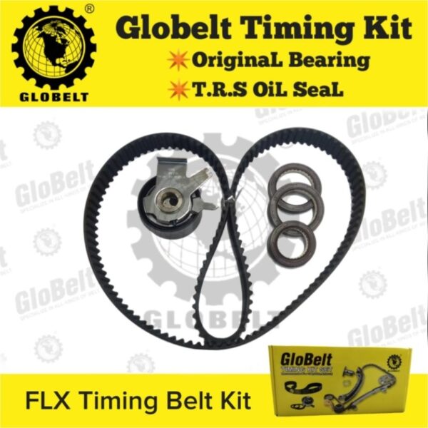 GLOBELT Proton Saga FLX, Saga VVT New Model, Exora Turbo, Preve, Suprima S, Iriz Timing Belt Kit 144MY25N