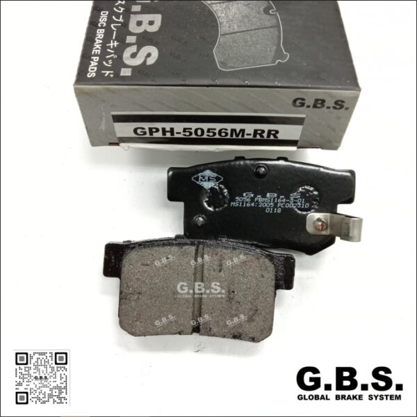 BRAKE PAD (GBS) REAR : HONDA CL7 SNA CRV S9A CRZ RD5 SDA 2.4 STREAM 2000-2005 LEGEND 1990-1998 ODYSSEY 1990-2000 (5056M)