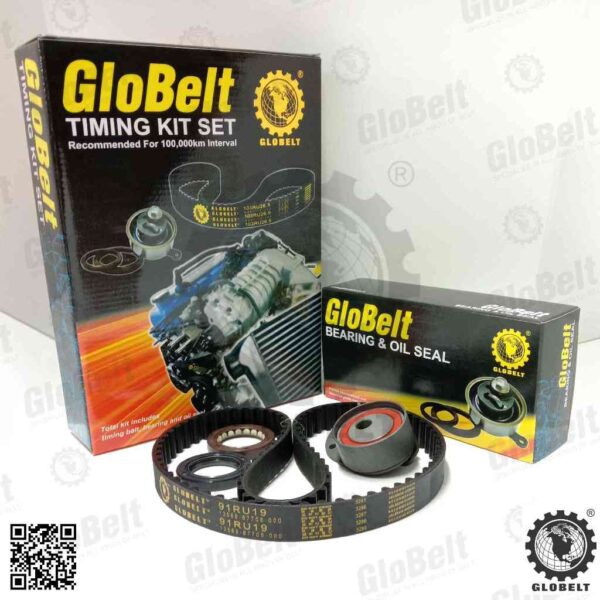 Globelt Timing Belt Kit Set For Daihatsu Charade Aura G100 G102 , Espri G202 , Hijet 1.0 S85  (91RU19)