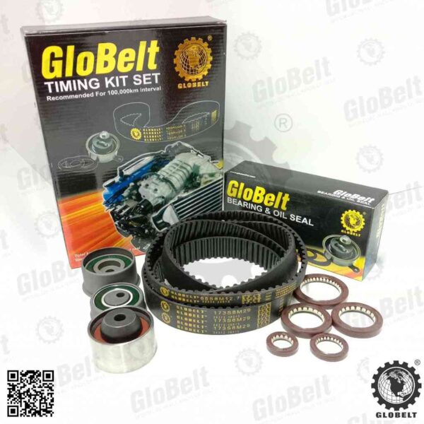 Globelt Timing Belt Kit Set For Hyundai Sonata EF 5 2.0, Hyundai Trajet 2.0, Kia Optima 2.0 2001 Old (173S8M29 )