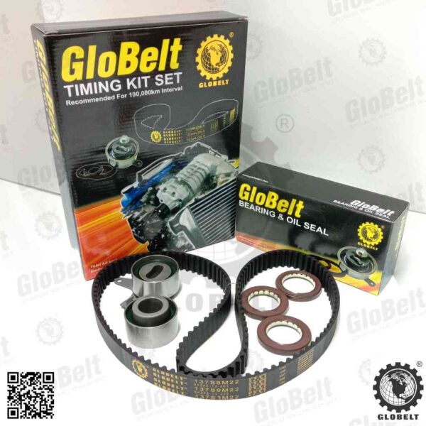 Globelt Timing Belt Kit Set For Kia Spectra 1.6 Rio 1.5  (137S8M22)