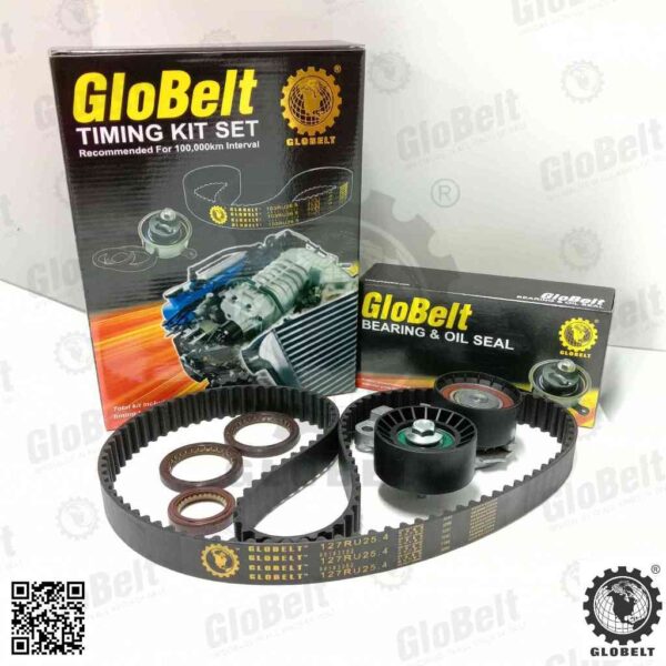 Globelt Timing Belt Kit Set For Chevrolet Optra 1.6 Aveo 1.4  (127RU25.4)