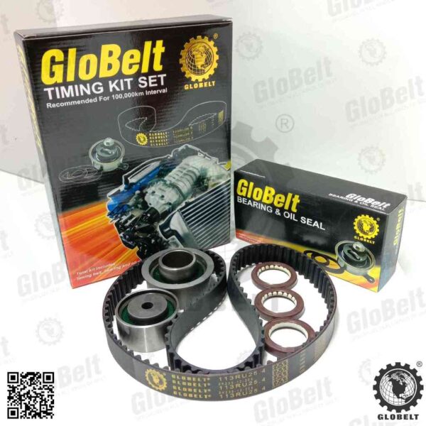 Globelt Timing Belt Kit Set For Naza Citra Kia Sportage Forte Hyundai Avante 2.0 2006  (113RU25.4)