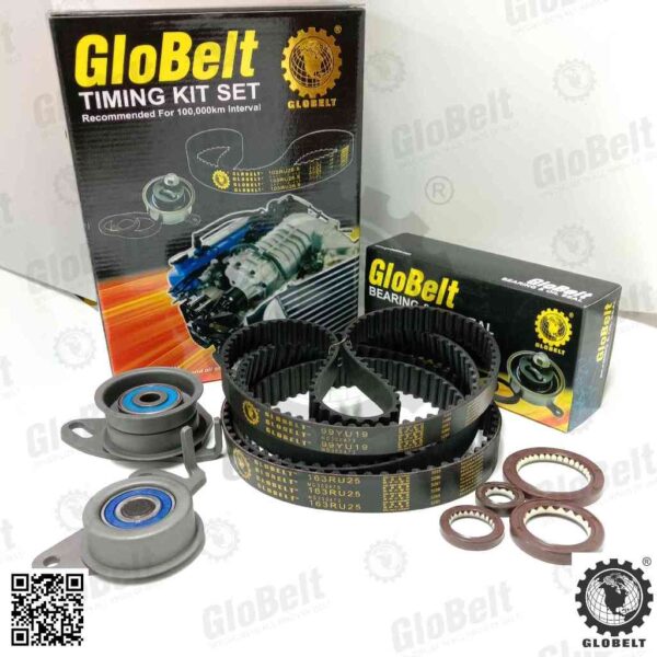 Globelt Timing Belt Kit Set For Mitsubishi Pajero 4D56 (Turbo) Storm L200 Triton Lite 4X2  (163RU25,99YU19)