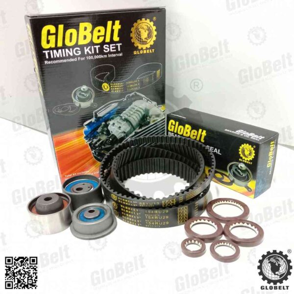 Globelt Timing Belt Kit Set For Mitsubishi Pajero IO (TWIN CAM) Grandis N84 2.4  (154RU29,65YU13)