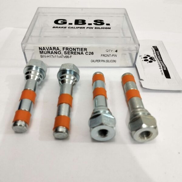 Second image of Front Disc Brake Caliper Pin for NISSAN NAVARA, FRONTIER, MURANO, SERENA C26 (HALF SET)